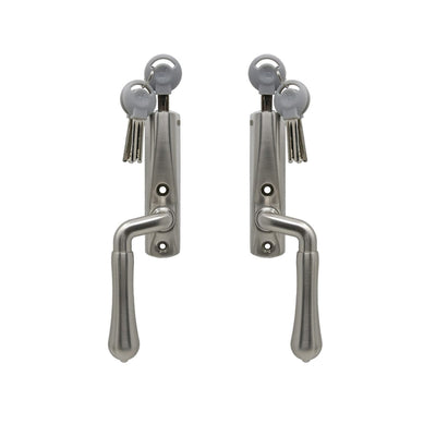 Lockable Espagnolette Handle Björkö Satin Nickel