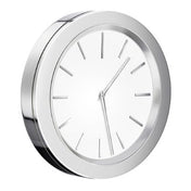 TIME Badeværelsesur 60mm Selvklæbende Krom/Hvid