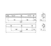 Bed Hook Zinc-plated