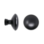 Knob Black Aluminium 40MM