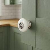 Knob 36 mm Porcelain/Chrome