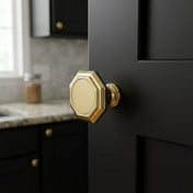 Knob OKTAGON 35 mm Brass