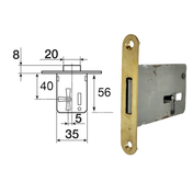 FURNITURE LOCK RECESSED