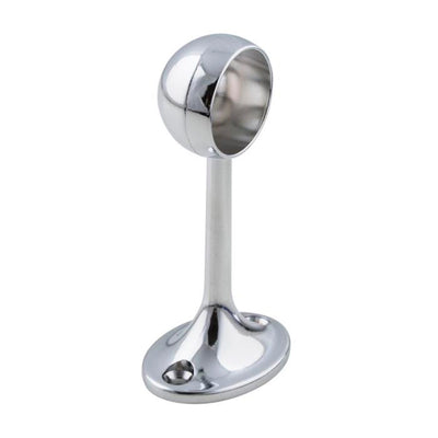 Tube Bracket End Bracket Chrome 19 mm