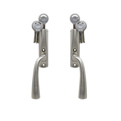 Lockable Espagnolette Handle Tyresö Satin Nickel