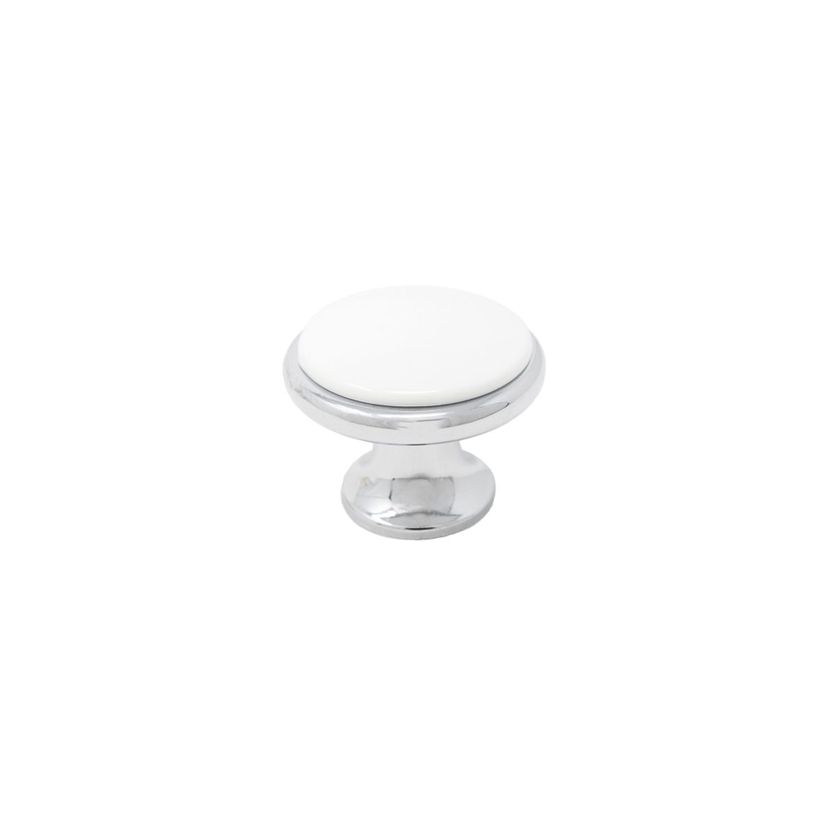 Knob Astrid 35mm Porcelain/Chrome