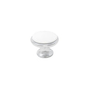 Knob Astrid 35mm Porcelain/Chrome