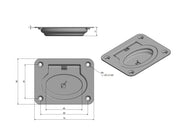 Deck Fitting 60x75mm