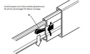 Extension Fitting 250-700mm Full Extension - 30kg