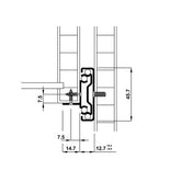 Extension Fitting 250-700mm Full Extension - 30kg