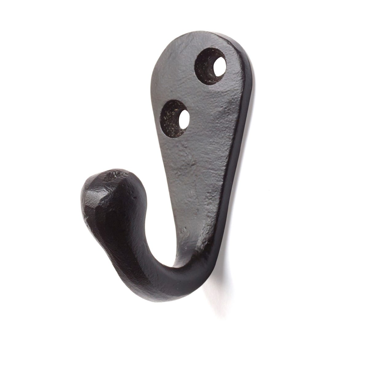 Single Hook Solid Black Iron