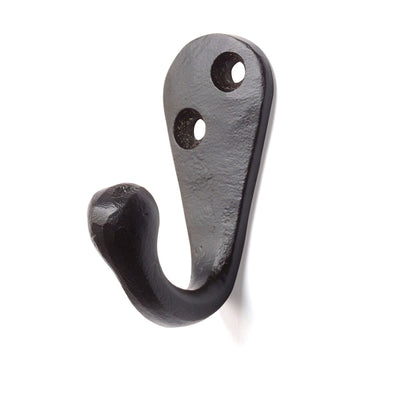 Single Hook Solid Black Iron