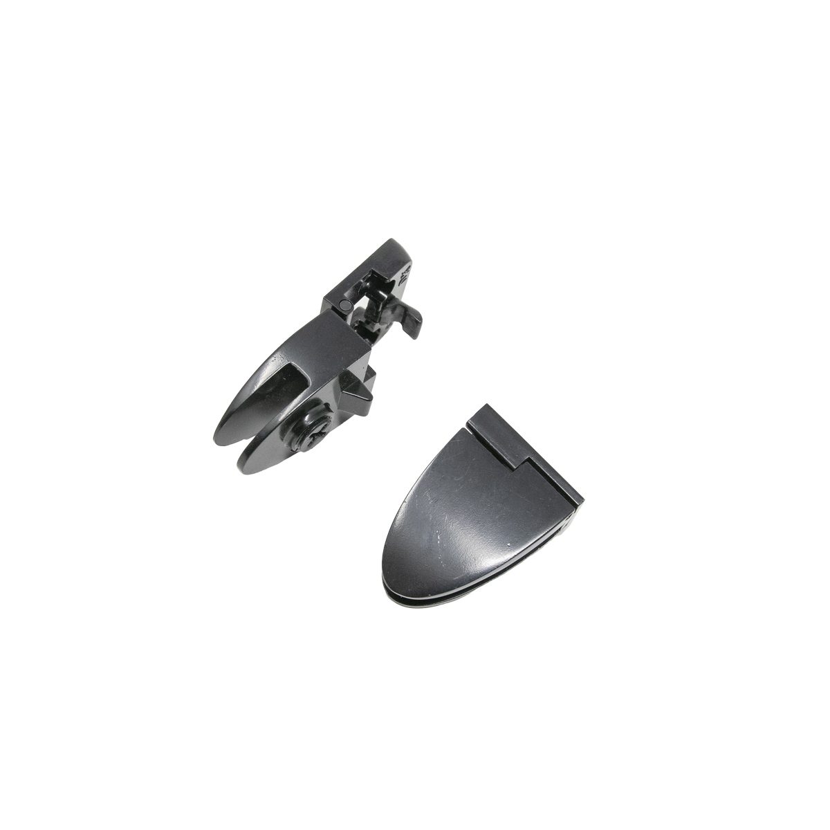 Badge Glass Hinge 2-6mm Black