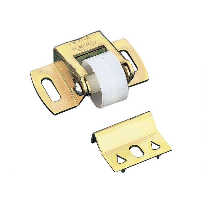 Roller Catch Yellow Zinc 2-Pack