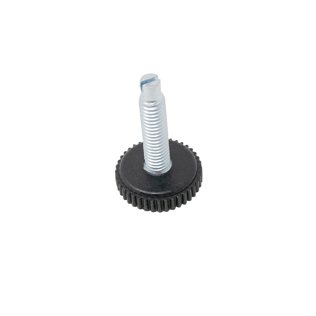 Justerbar fod 6mm Sort/Zink