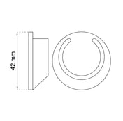Rörhållare Vit Plast 25mm 2-Pack