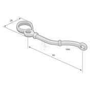 Ventilation Fitting 5066 Unfinished Iron