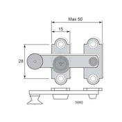 Window Latch 5080 Unfinished Brass