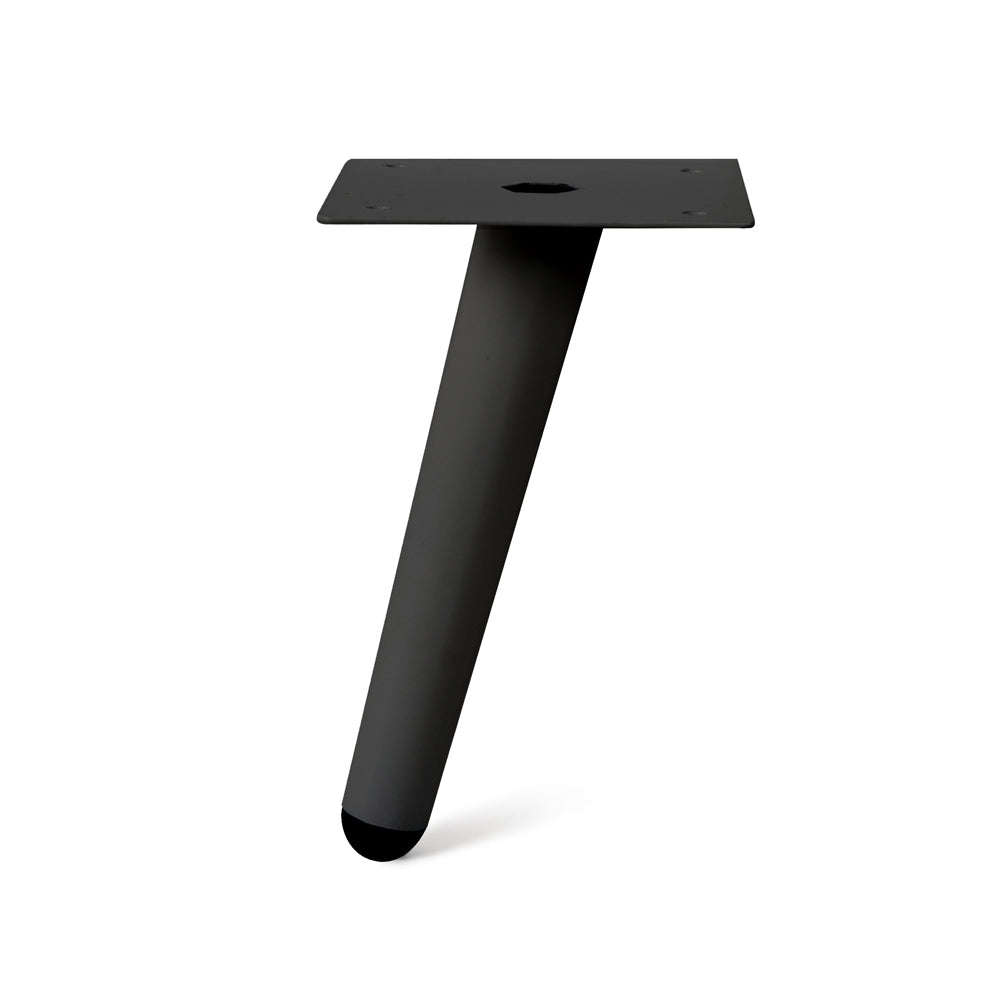 Angled Furniture Leg 150mm Black