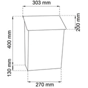 Letterbox 12,5L White