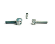 Pin hinge Zinc 8mm 2-Pack