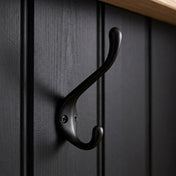 Hook with hat peg Lagan Black