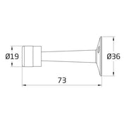 Door Stop Brass 73 mm