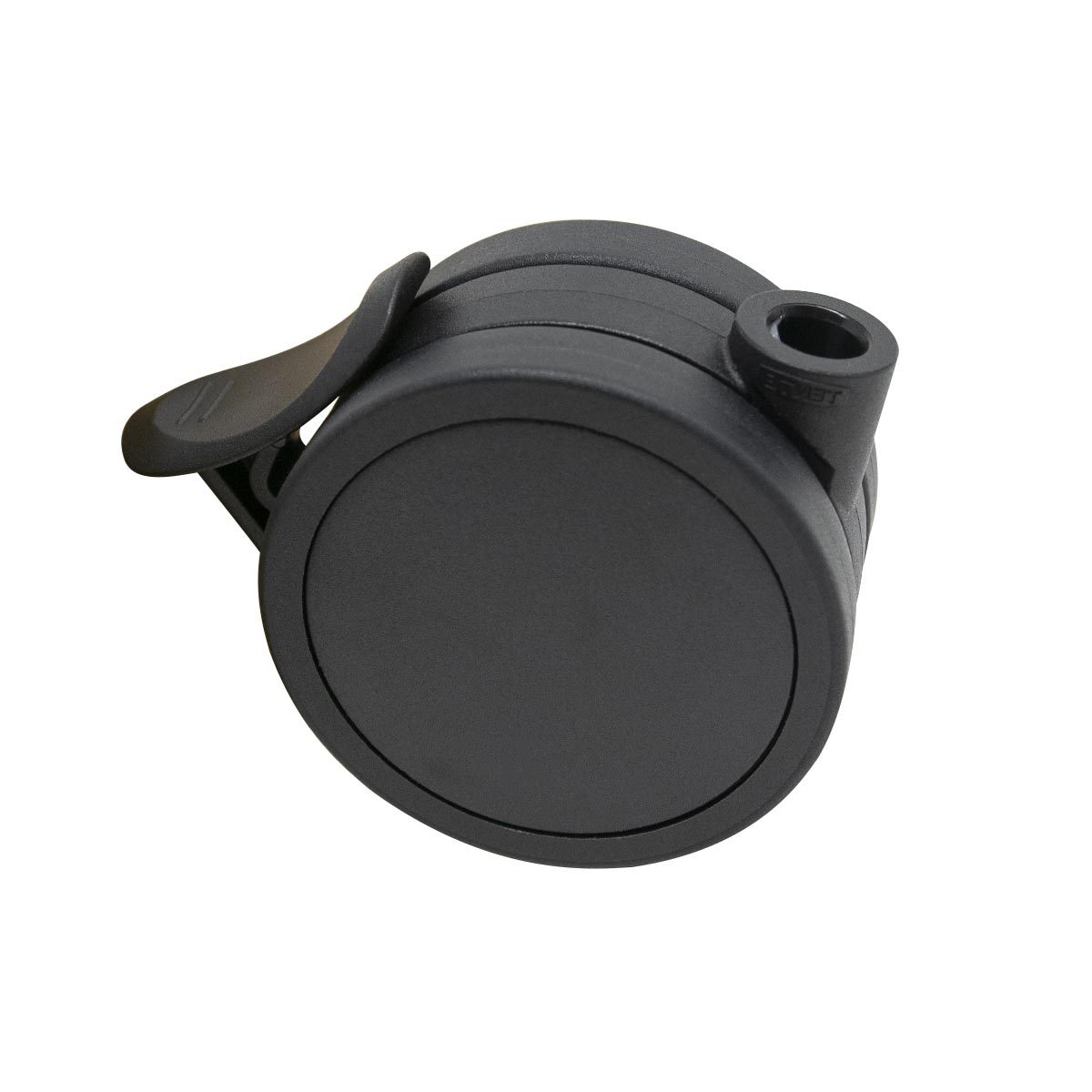Dobbelthjul 65 mm 50 KG Sort Med Bremse