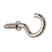Screw hook 18mm Nickel