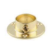 Tube Bracket Side Bracket 19mm Brass-plated