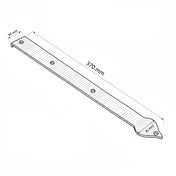 Decorative Fitting 370 mm Unlacquered Cast Iron