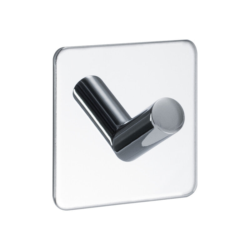 Single Hook Self-Adhesive Base 200 - Chrome
