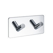 Self-Adhesive Double Hook Base 200 - Chrome