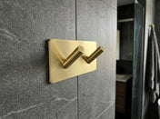 Double Hook Brass Self-Adhesive