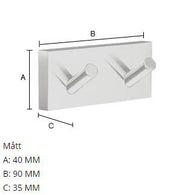HOUSE Double Hook Brass