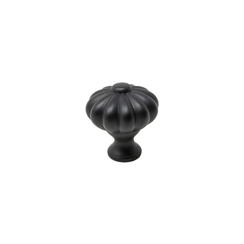 Knop Flora 33 mm Sort