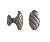 Knob 38 mm Oval Pewter oxide