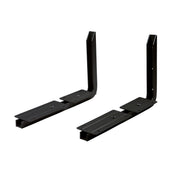 Adjustable Brackets for Microwave/Stereo Black