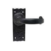 Door Handle Black Lacquered Iron