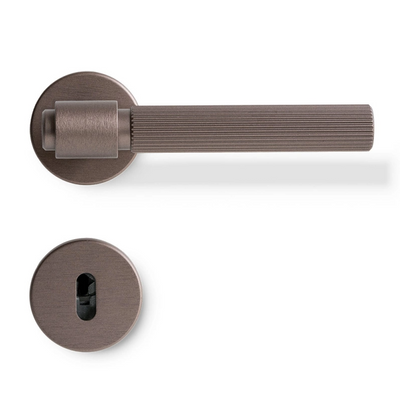 Door Handle Helix Stripe Dark Bronze
