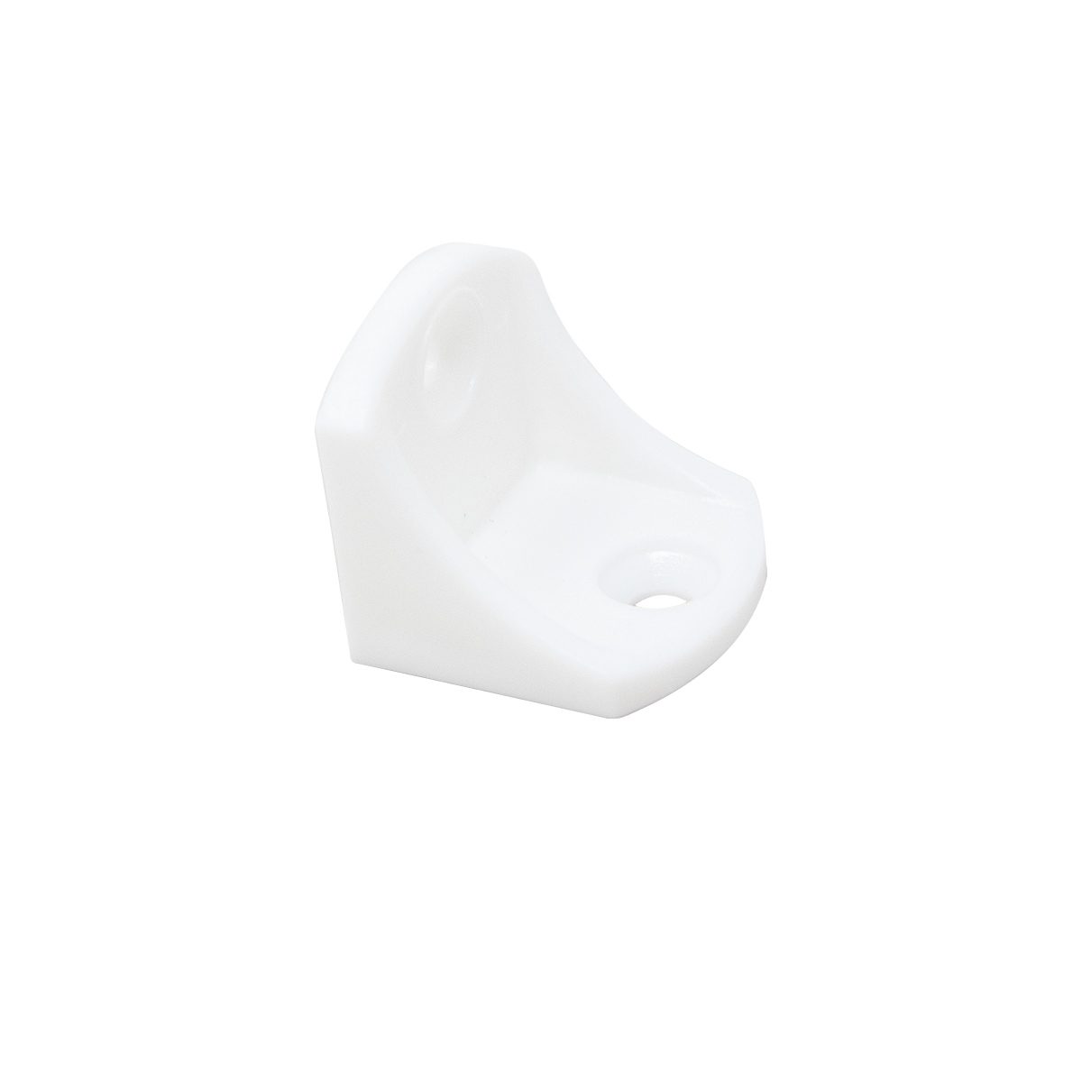 Møbelvinkel 22mm Hvid Plast 4-Pak