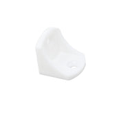 Møbelvinkel 22mm Hvid Plast 4-Pak