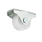 Møbelhjul 25-40mm Zink/Hvid Plast 4-Pak