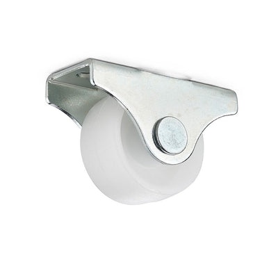 Möbelhjul 25-40mm Zink/Vit Plast 4-Pack