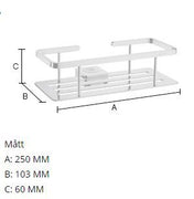 SIDELINE Basket for Shower Rail Chrome