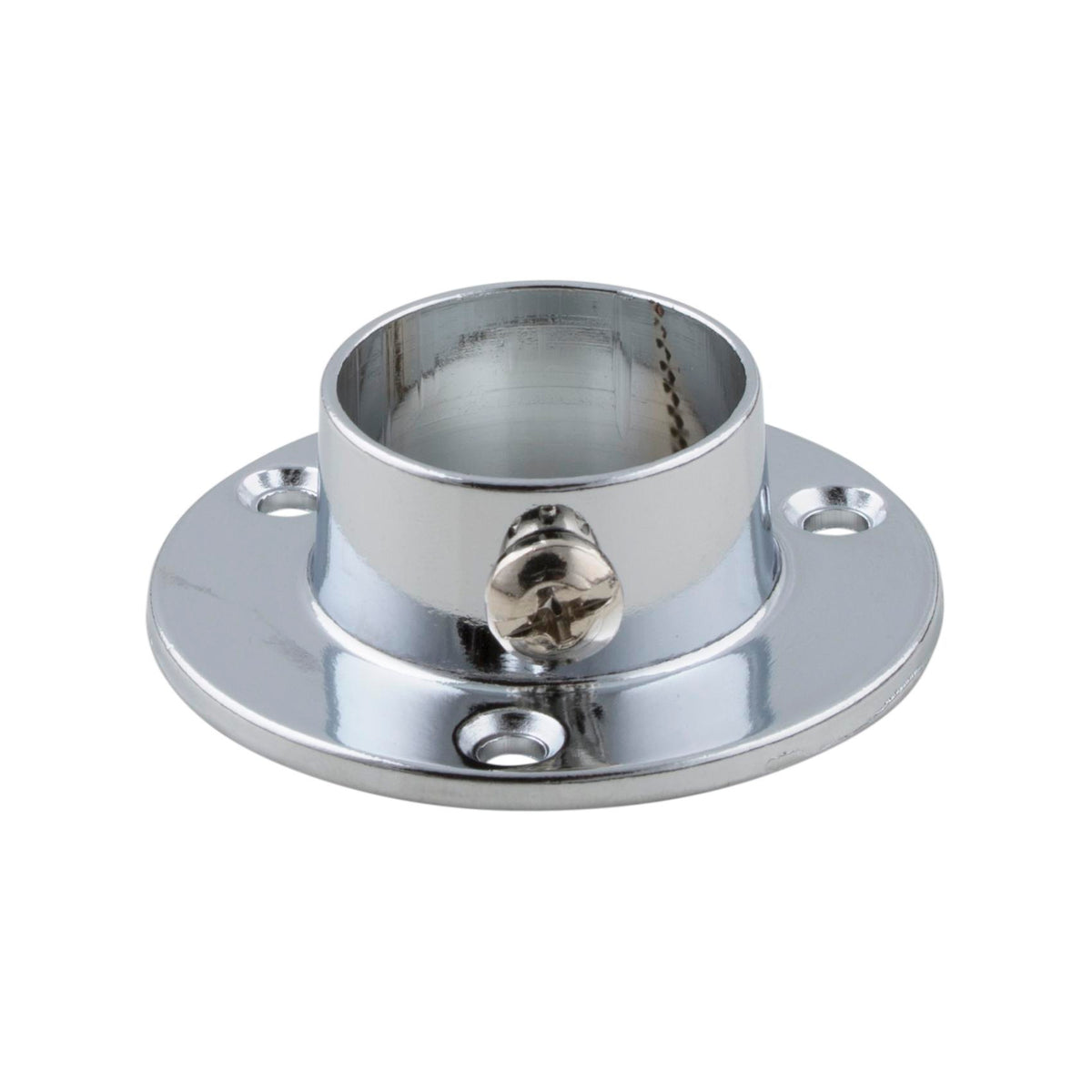 Rørholder Sidebeslag 25mm Krom