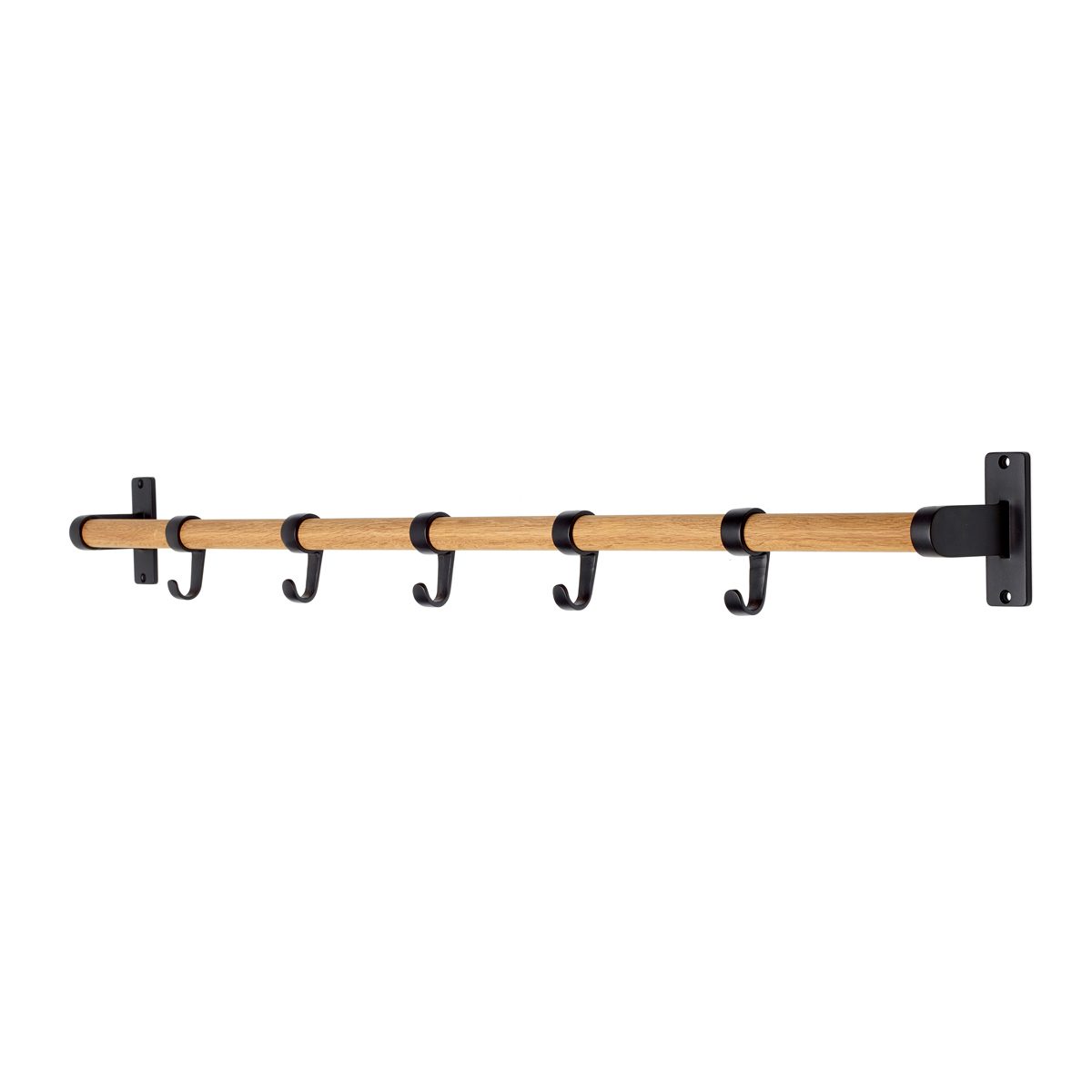 Henger Elegant Svart/Eik 1m