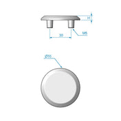 Cover Plate Cylinder Nickel