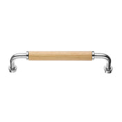 Håndtag Skeppshult 96-128 C/C Krom/Eg