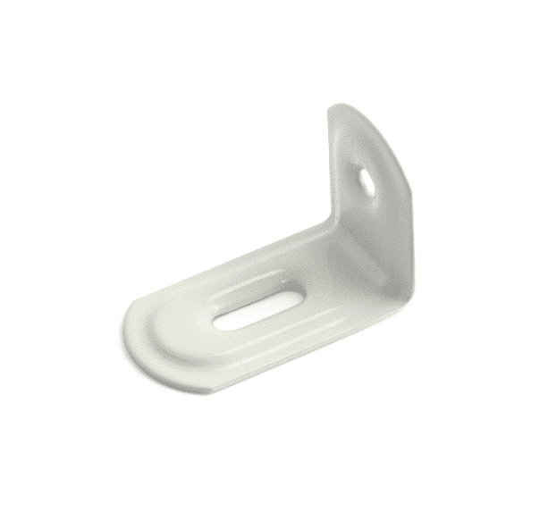 Møbelvinkel 40x25mm Hvit 4-Pakning